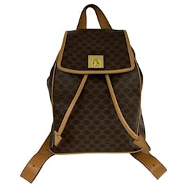 Celine Vintage Macadam Blazon Triomphe Leather Backpack - Céline