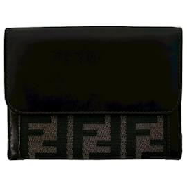 Fendi Vintage Zucca FF Muster Bi-Fold Portemonnaie