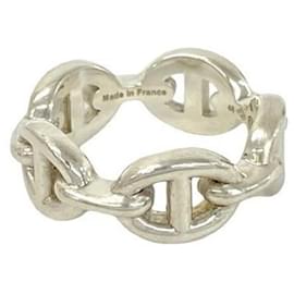 HERMES Chaine d'Ancre Enchainée PM Sterling Silver 925 Bague - Hermès