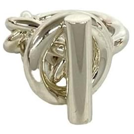 Anillo Croisette en plata de ley 925 Hermes - Hermès