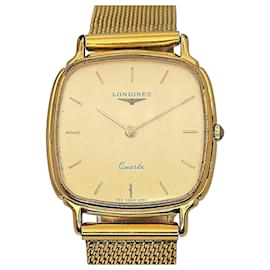 Longines Square Gold-Tone Quartz Watch