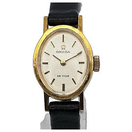 Omega De Ville vergoldete Damenuhr