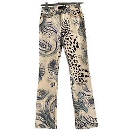 Pantalones Roberto Cavalli estampado paisley y animalier