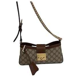 Gucci Borsa Padlock in tela GG Supreme e pelle