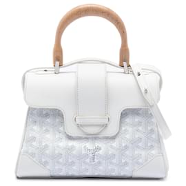 Goyard White Mini Goyardine Saigon Souple