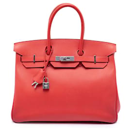 Hermès Red Epsom Birkin Retourne 35