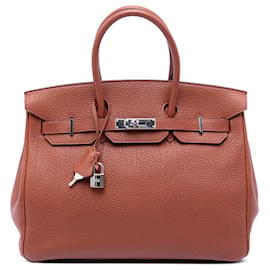 Hermès Red Togo Birkin Retourne 35