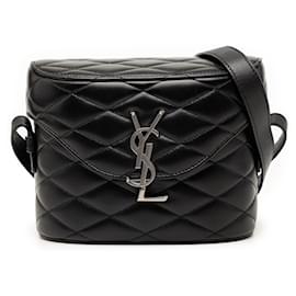 Borsa June Monogram in agnello trapuntato nero Saint Laurent