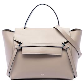 Celine Mini Belt Bag en piel de becerro lisa beige - Céline