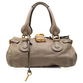 Borsa a mano Paddington in pelle marrone media Chloé