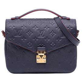 Louis Vuitton Pochette Metis in pelle Monogram Empreinte blu