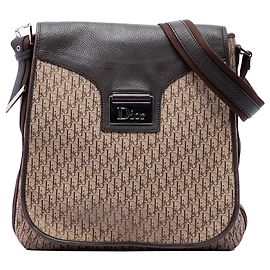 Dior Marrone Diorissimo Trotter Canvas Street Chic Crossbody