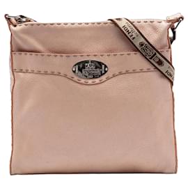 Borsa a tracolla Fendi Selleria in pelle rosa