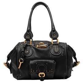 Borsa a tracolla Paddington in pelle nera Chloé