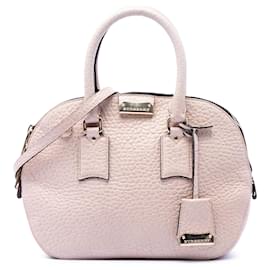 Borsa Bowling Heritage Orchard in pelle di vitello Small Grained Pink di Burberry