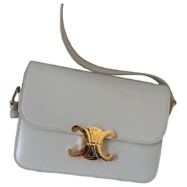 Borsa Céline Triomphe Teen Bianco Artico