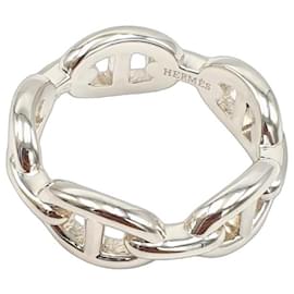 Hermès Anello Chaine d'Ancre Enchainee PM Argento, Misura 59