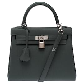 Borsa HERMES Kelly 25 in Pelle Verde - 103493 - Hermès