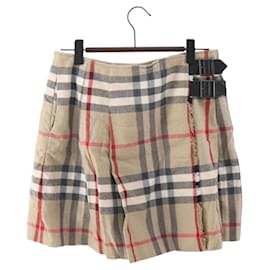 Falda BURBERRY Nova Check de algodón Beige Auth 175668A - Burberry