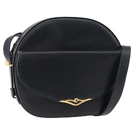 Borsa a Spalla CARTIER in Pelle Blu Navy e Oro Auth bs34907