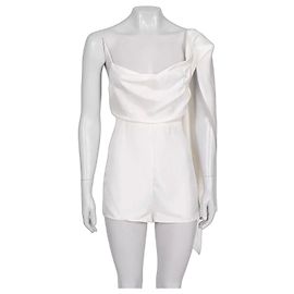 Mono blanco con espalda abierta Christian Dior - Talla XS/34 De segunda mano