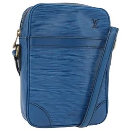LOUIS VUITTON Epi Danube Shoulder Bag Blue M45635 LV Auth bs35000A