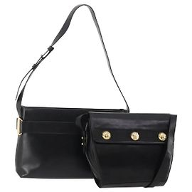 Borsa a Spalla Salvatore Ferragamo Pelle 2 Set Black Auth BA12347