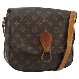 LOUIS VUITTON Bolsa de Ombro Monogram Saint Cloud GM M51242 LV Auth 171230