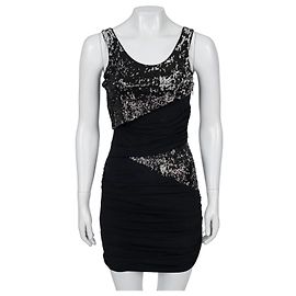 Robe ajustée à sequins noirs Roberto Cavalli - IT38 / Small Occasion