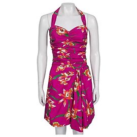 Vestido de algodón estampado rosa Christian Dior 2011 - Talla 38 Segunda mano