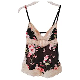 Dolce & Gabbana Floral Print Silk Camisole Top