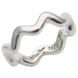 Tiffany & Co. Silberring mit Zigzag Wave Design