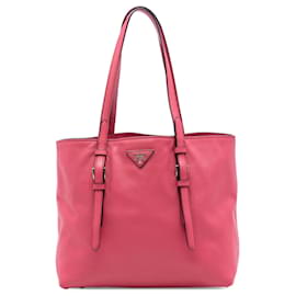 Prada Pink Saffiano Soft Shopping Tote