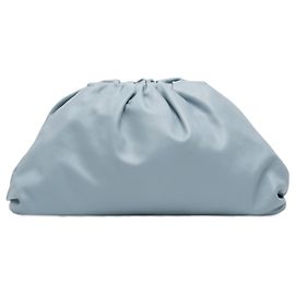 Bottega Veneta Blue Lambskin The Pouch