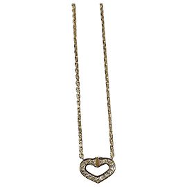 Collana Cartier Angel Kiss Heart in Oro 18K e Diamanti