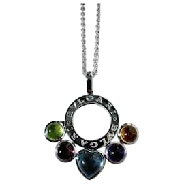 Collana Bvlgari Allegra in oro bianco 18K con pietre preziose - Bulgari