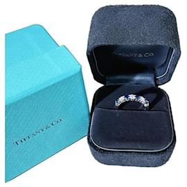 Tiffany & Co. Embrace Sapphire and Diamond Platinum Ring