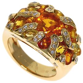 Chanel Sun Motif Ring aus gelbem Saphir und Diamant
