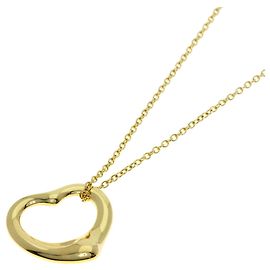 Tiffany & Co. Open Heart Halskette aus 18K Gelbgold