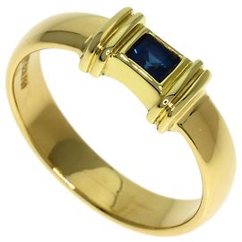 Tiffany & Co. 18K Gelbgold Stacking-Ring mit Saphiren