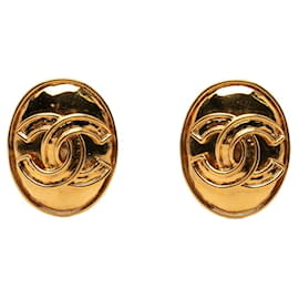 Orecchini a clip vintage Chanel Coco Mark