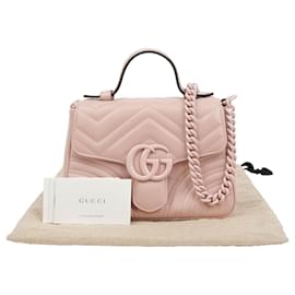 Gucci Borsa Tote con Manico e Tracolla Gg Marmont Mini