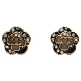 Orecchini Chanel Camellia Coco Mark Pearl