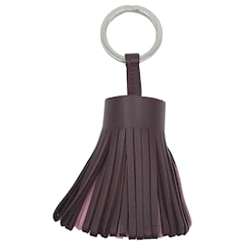 Porte-clés Carmen, rouge sellier/mauve sylvestre/bleu de France, agneau Milo - Hermès