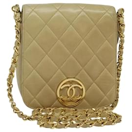 Borsa Chanel Vintage CC Chain Flap in agnello trapuntato Mini