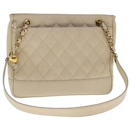 Chanel Vintage Slit Pocket Quilted Caviar Medium