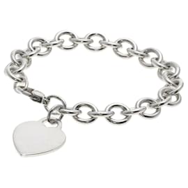 Bracciale con charm Tiffany & Co. in argento con pendente a cuore