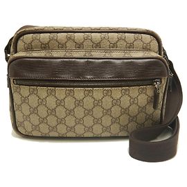 Borsa a tracolla Gucci GG Supreme marrone