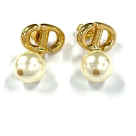 Orecchini Christian Dior CD Navy in Oro