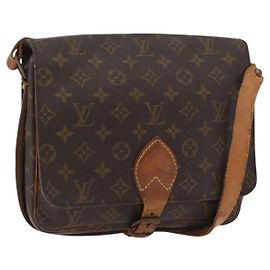 LOUIS VUITTON Borsa a tracolla Monogram Cartouchiere GM M51252 LV Auth 178661